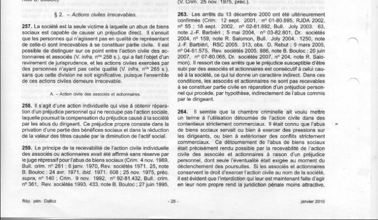 Les magistrats malgaches ont violé l’article 1843-5 du code civil pour pouvoir attribuer à RANARISON Tsilavo CEO NEXTHOPE 1.500.000.000 ariary de dommages intérêts