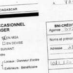 avis de virement bancaire BNI